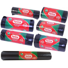 Atkritumu maisi 300L, 120x135cm, melni, LDPE, MULTIPACK, 5gab/rul, 10rul/kastē