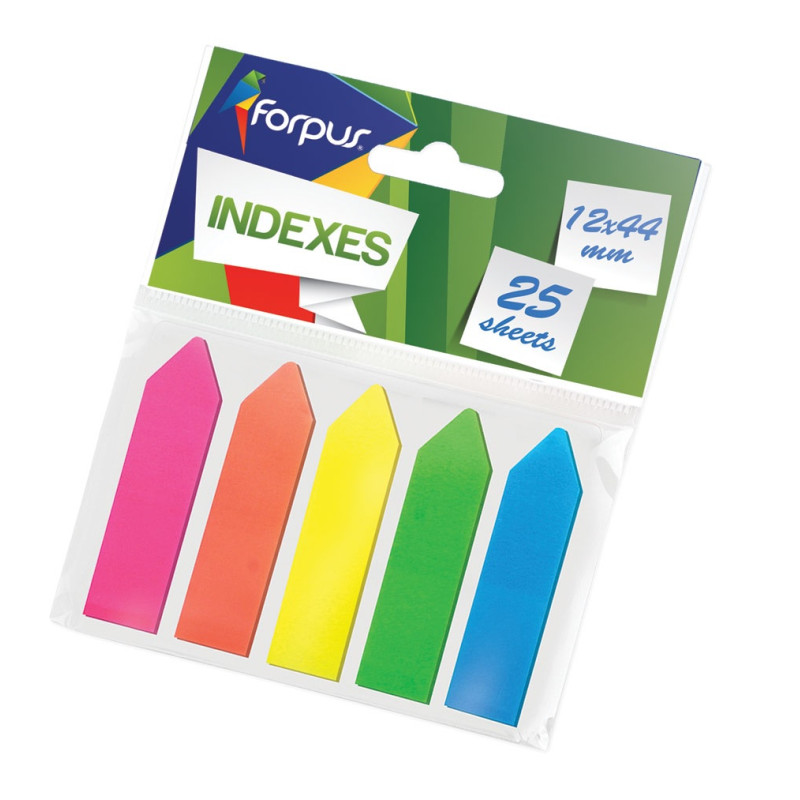 Indeksi-"bultas"  PVC 12x40mm  neona 5x25lpp