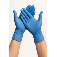 Nitrila cimdi bez pūdera, "Epiderm protect blue plus", 24cm, zili, (M), (100gab), (10iep/k