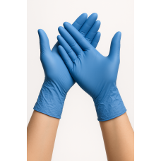 Nitrila cimdi bez pūdera, "Epiderm protect blue plus", 24cm, zili, (M), (100gab), (10iep/k