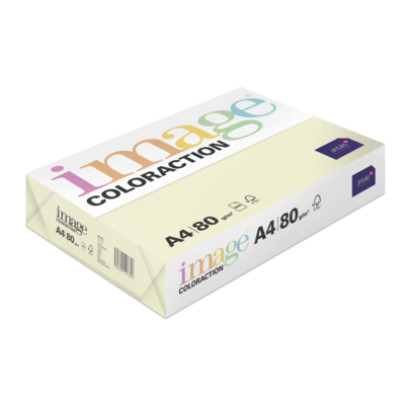 Krāsains papīrs A4, 80g/m2, 500 loksnes, Atoll/gaiši dzeltena krāsa, Image Coloraction