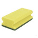 Sūklis ar abrazīvu 135 x 70 x 45 mm dzeltens/zaļš, 10 gab