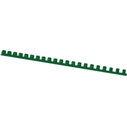 Spirāles dokumentu iesiešanai, plastmasas, 12 mm, 95 lap., zaļas, 100 gab.