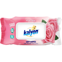 KALYON mitrās salvetes PINK ROSE 72gb ( Izcelsmes valsts Turcija )