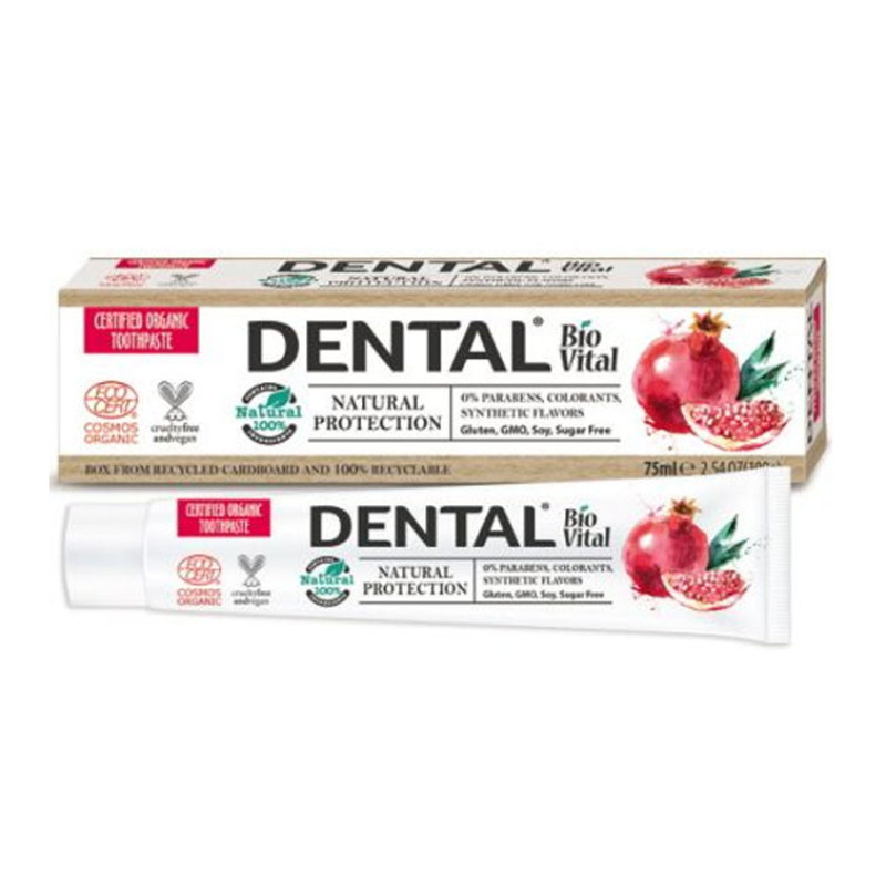 DENTAL Bio Vital zobu pasta NATURAL PROTECTION , 75ml ( Izcelsmes valsts Bulgārija )