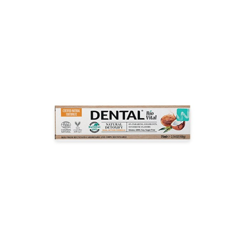 DENTAL Bio Vital zobu pasta NATURAL DETOXIFY , 75ml ( Izcelsmes valsts Bulgārija )