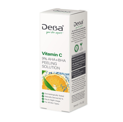 DEBA Vitamin C pīlinga šķīdums sejai , 30 ml