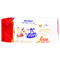 PRUVA mitrās salvetes ELEGANCE 120gb. (12gab. kastē) ( Izcelsmes valsts Turcija )