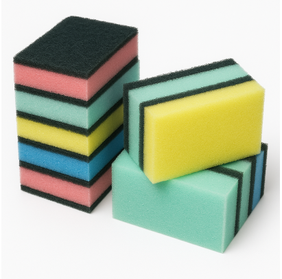 Sūklis ar abrazīvu 78 x 53 x 25 mm dažādas krāsas