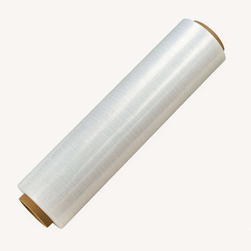 Palešu plēve, LLDPE, 45cm, 270m, 17mik, caurspīdīga, svars brutto-2,15kg, netto-1,80kg  (6