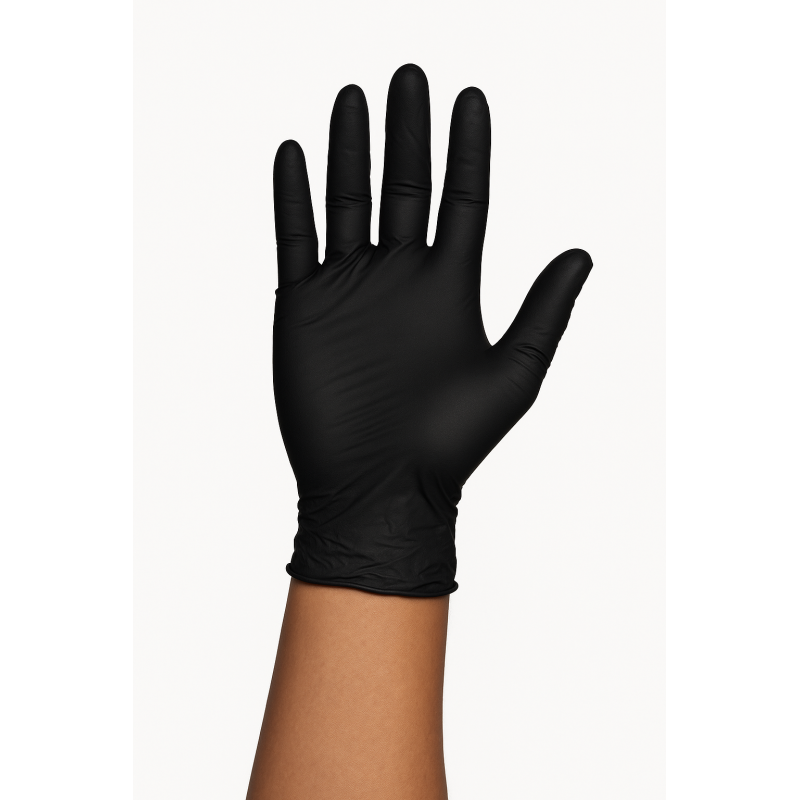Nitrila cimdi, "Gentle Touch", melni, izmērs XL, 100gab/iep, 10iep/kaste, 3,5 gr