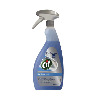 CIF PROFESSIONAL stiklu un virsmu tīrīšanas līdzeklis, 750 ml