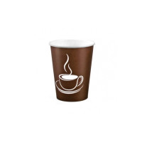 Papīra glāzes 360ml (12oz), "Cup Brown", (50gab), (netto svars 0,53kg)