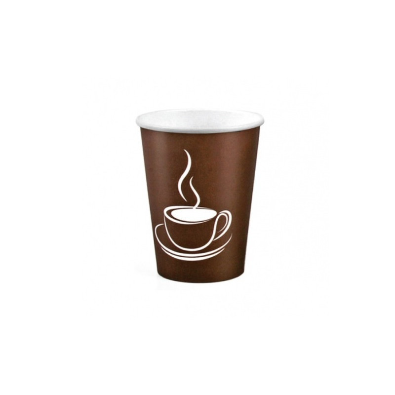 Papīra glāzes 360ml (12oz), "Cup Brown", (50gab), (netto svars 0,53kg)