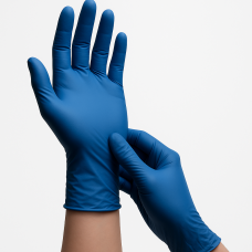 Nitrila cimdi bez pūdera, "Epiderm protect blue plus", 24cm, L (100gab), (10iep/kaste)