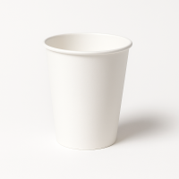 Papīra glāzes 240ml ( 8oz), "White", baltas, 50gab.  ( kastē: 20 iep.)