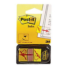 Indeksi 3M Post-it 680-31 "Paraksts" 25x43mm/50l.ˇ