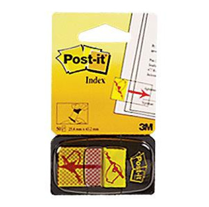 Indeksi 3M Post-it 680-31 "Paraksts" 25x43mm/50l.ˇ