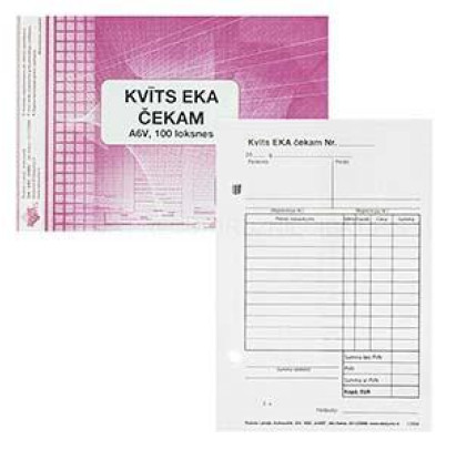Kvīts EKA čekam A6V
