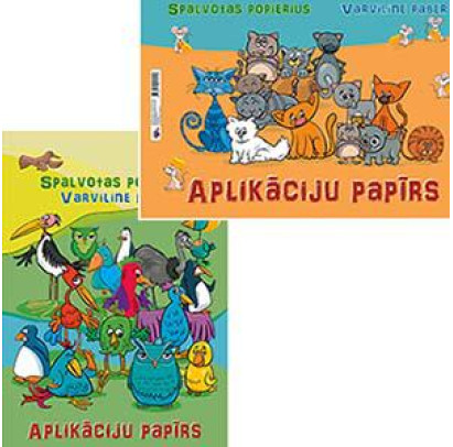 Aplikāciju papīrs A3, divpusīgs, 8 krāsas