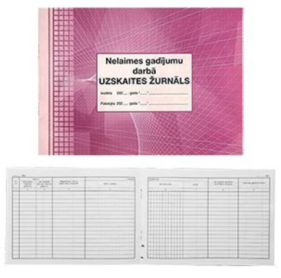 Nelaimes gadījumu darbā uzskaites žurnāls A5Ž 48