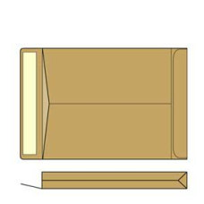 Aploksne-pakas B4 HK 250X353X38mm brūna krāsa 10 gab.