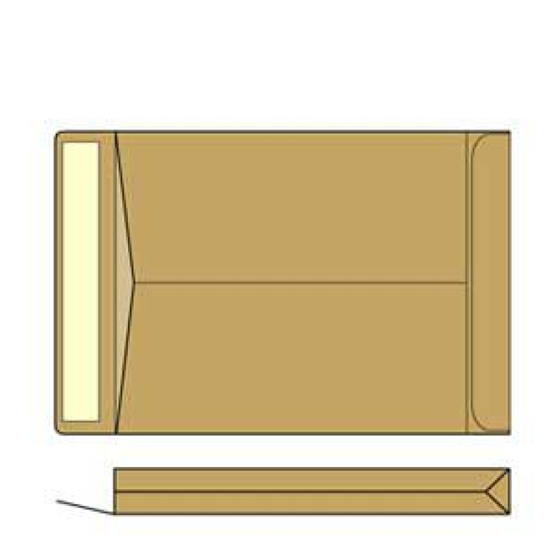 Aploksne-pakas B4 HK 250X353X38mm brūna krāsa 10 gab.