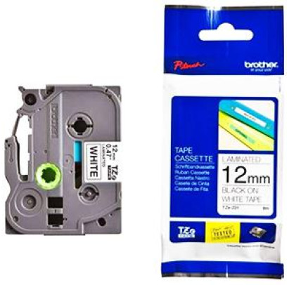 Kasete Brother TZE-231 12mmx8m. melna/balta, i-Aicon