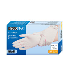 Nitrila cimdi SAFE LIGHT, 24cm, balti, XL, bez pulvera  (100gab)