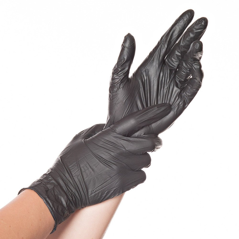 Nitrila cimdi  DARK , melni, XL, (100 gab), 10 pakas/kaste