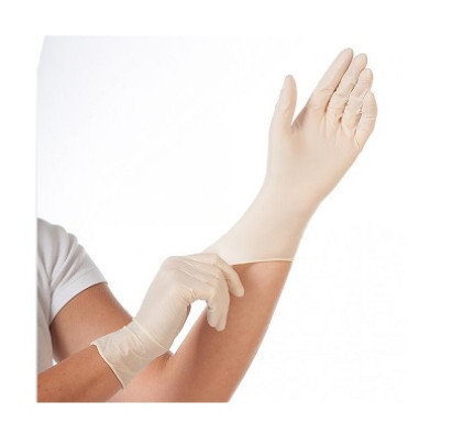 Sintētiskie cimdi ELASTIC, balti, XL izmērs, 100gab