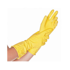 +Gumijas cimdi BETTINA, dzelteni, XL, (12 gab/iep)