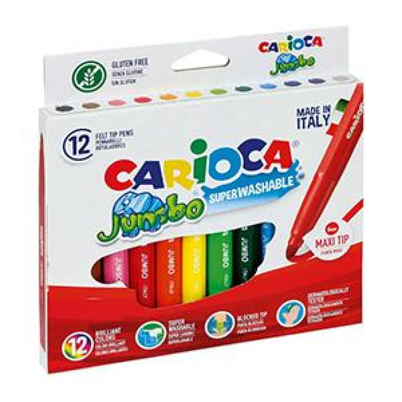 Flomāsteri 12 krāsas Jumbo, Carioca