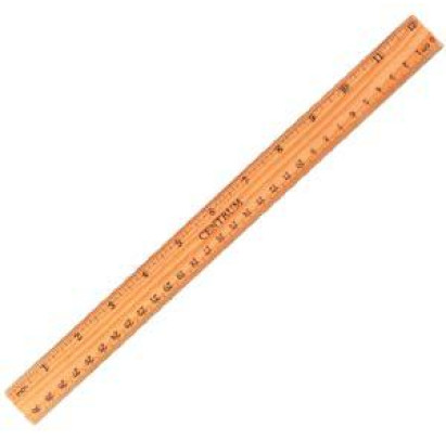Lineāls 30 cm koka CENTRUM
