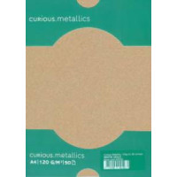 Papīrs Curious Metallic, Gold Leaf, A4/120g, 50 loksnes