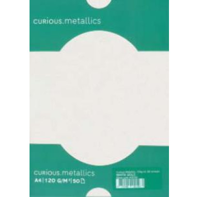 Papīrs Curious Metallics Ice Gold A4, 120g, 50 loksnes