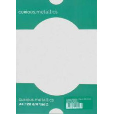 Papīrs Curios Metallic, Ice Silver, A4/120g, 50 loksnes