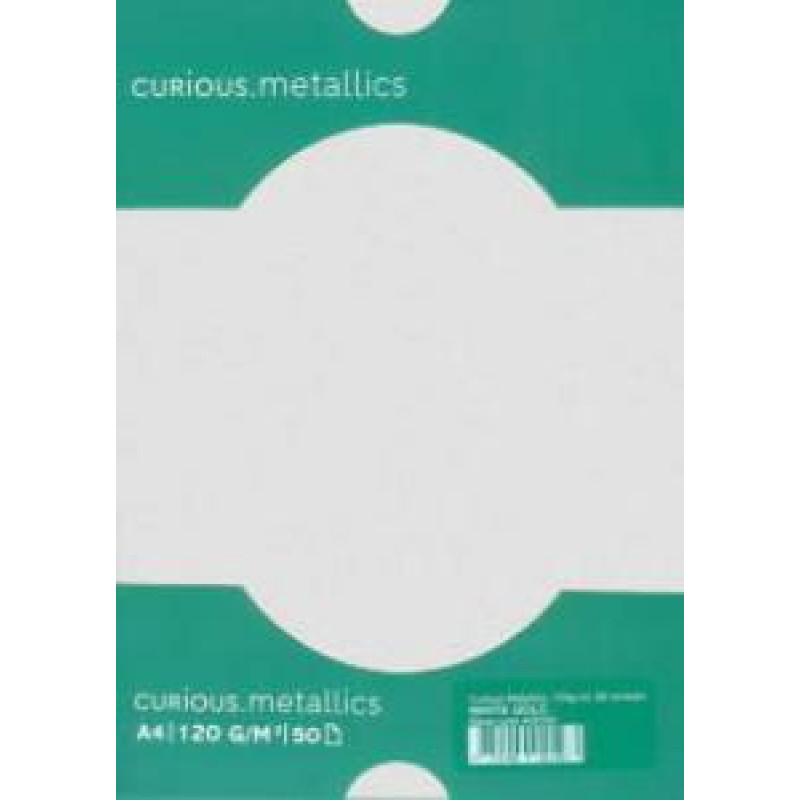 Papīrs Curios Metallic, Ice Silver, A4/120g, 50 loksnes