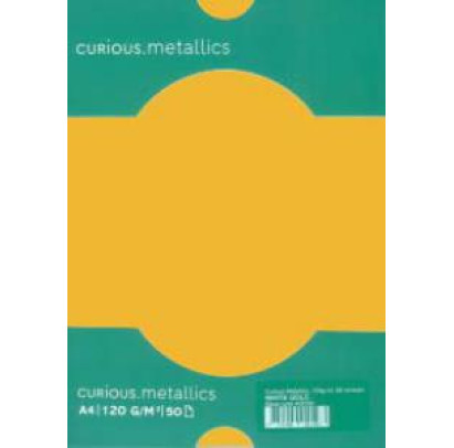 Papīrs Curious Metallics Super Gold, A4, 120g, 50 loksnes
