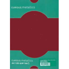 Papīrs Curious Matallick Red lacquer, A4, 120g, 50