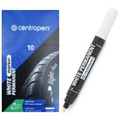 Perman.marķieris balts 2.5mm Art.8586 Centropen