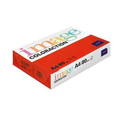 Krāsains papīrs A4, 80g/m2, 500 loksnes, London/tumši sarkana krāsa, Image Coloraction