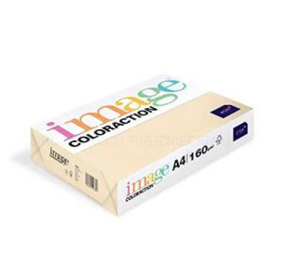 Krāsains papīrs A4, 160g/m2, 250 loksnes, Dune/krēmkrāsa, Image Coloraction
