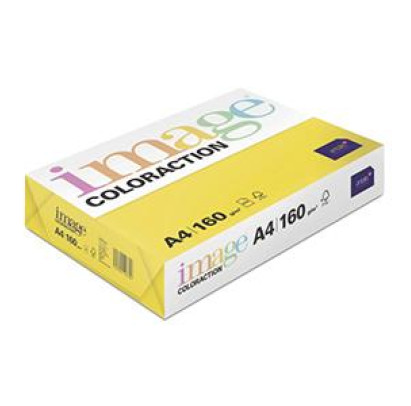Krāsains papīrs A4, 160g/m2, 250 loksnes, Sevilla/tumši dzeltens, Image Coloraction
