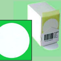 Notāru uzlīmes ar diametru 50mm baltas, 200 uzlīmes rullī