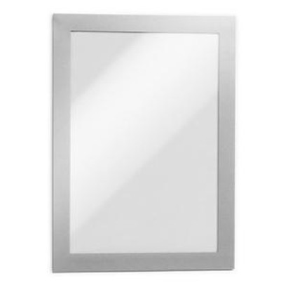 Pašlīmējošā kabata A3, 2 gab., ar rāmi sudraba krāsā, Durable DURAFRAME