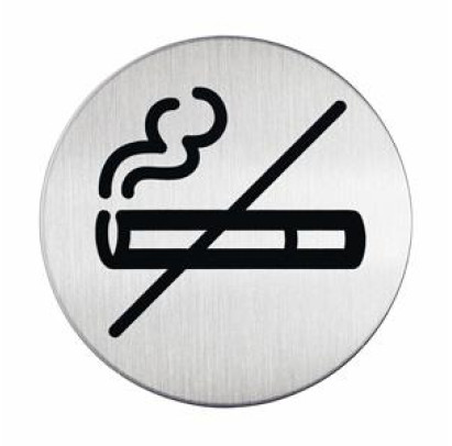 Norādes zīme SMĒĶĒT AIZLIEGTS, D=83mm, no tērauda