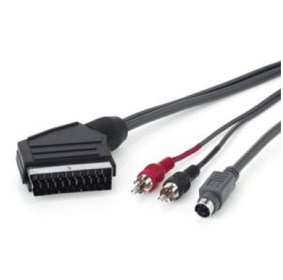 *Kabelis VIDEO SCART/1xAV,SVGA 2m.