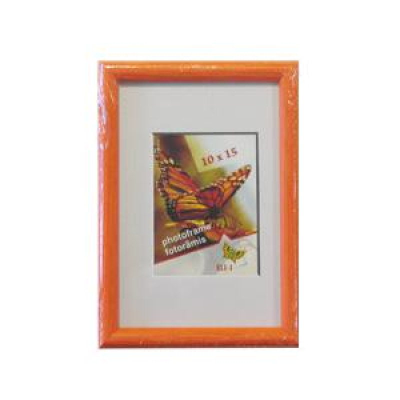 Fotorāmis 13x18cm COLORI koka, oranža krāsa