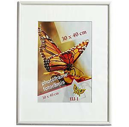 Fotorāmis 30x40cm AURA plastikāta balta krāsa